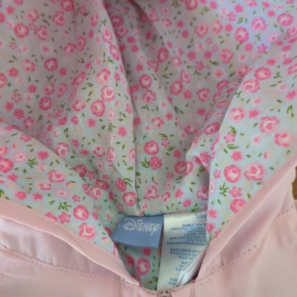 Disney Minnie mouse embroidered pink/flowers baby hooded Jacket 3/6M New - Picture 3 of 7